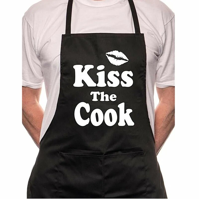 76F Customize Summer Creative Men s BBQ Cooking Apron,Personalized Kiss