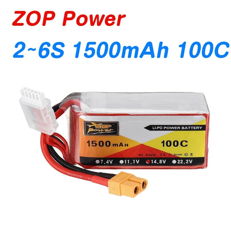 142 Zop Power 2S 3S 4S 5S 6S RC Lipo Battery 7.4V 11.1V 14.8V 18.5V 22 ...