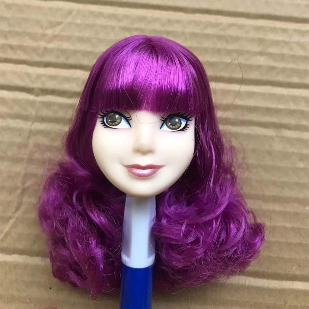 Princess Doll Heads Colorful Hair Doll Parts Girl Gifts Mermaid Elsa