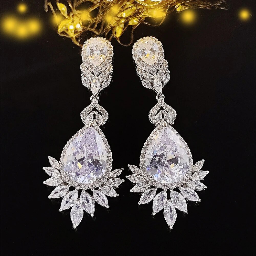 822 2023 New Silver Color Luxury Vintage Dangle Drop Earrings for Women ...