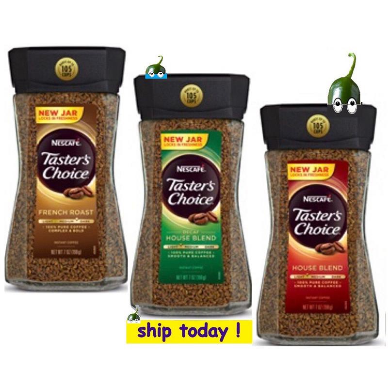Nescafe Taster's Choice French Roast / Decaf / House Blend Instant Coffee 198g Tasters Choice