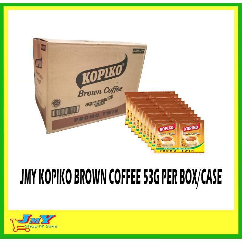 JMY KOPIKO BROWN COFFEE TWIN PACK 53G X 120PCS (PER BOX/CASE) | Shopee ...