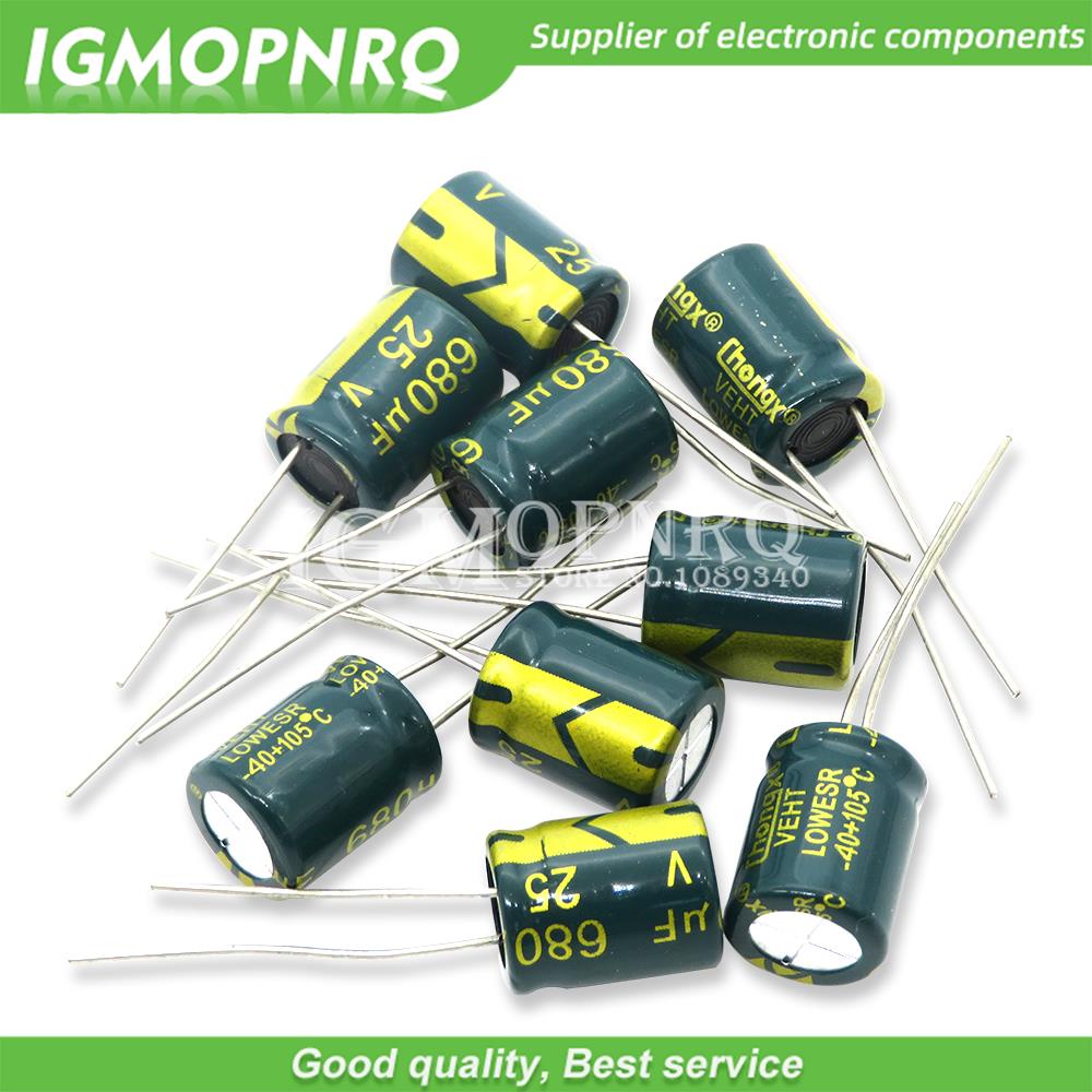 10v 16v 25v 35v 50v 400v High Frequency Low Esr Aluminum Capacitor