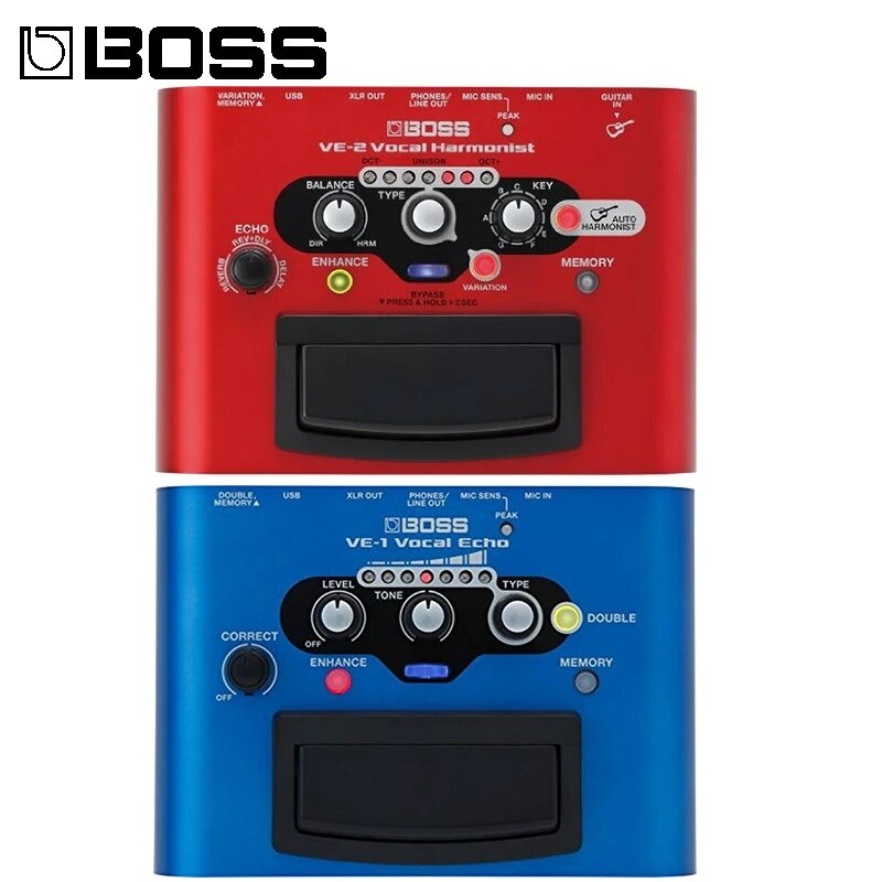 ♝BOSS VE1/VE2 Vocal Echo Harmonist Effects Processor Stompbox Guitar