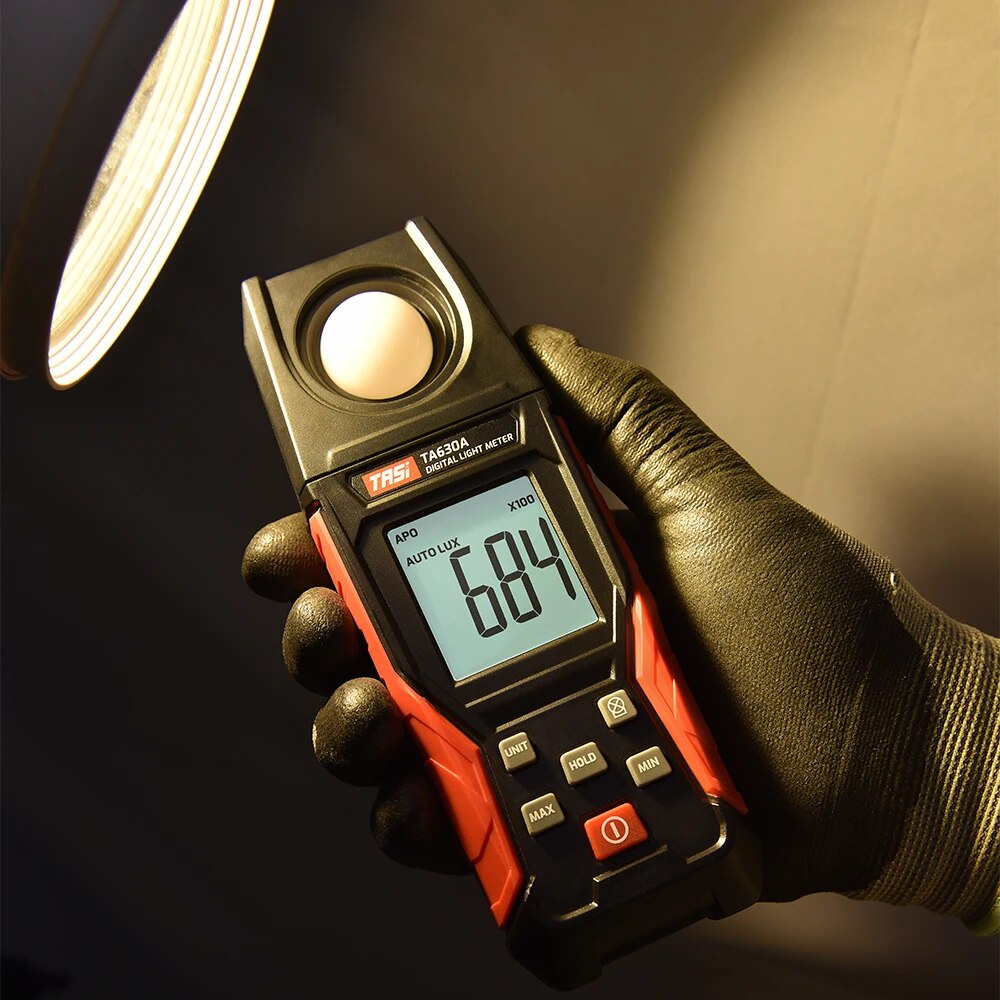⚡TASI Digital Light Meter Illuminance Lux Meter with Record Function 0