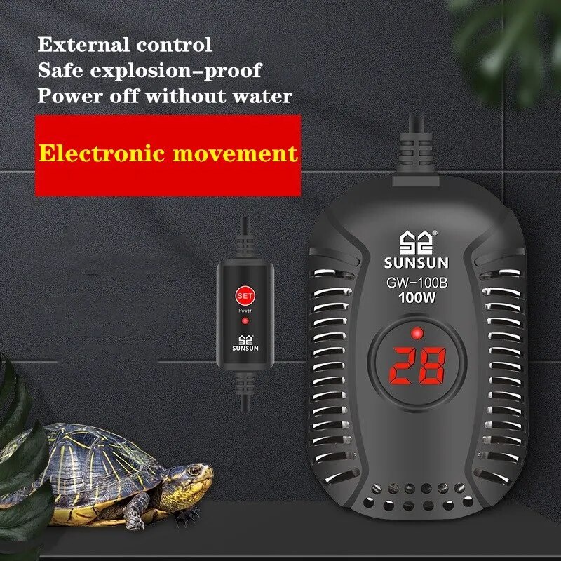 040 SUNSUN Submersible Aquarium Heater Digital Temperature Controller