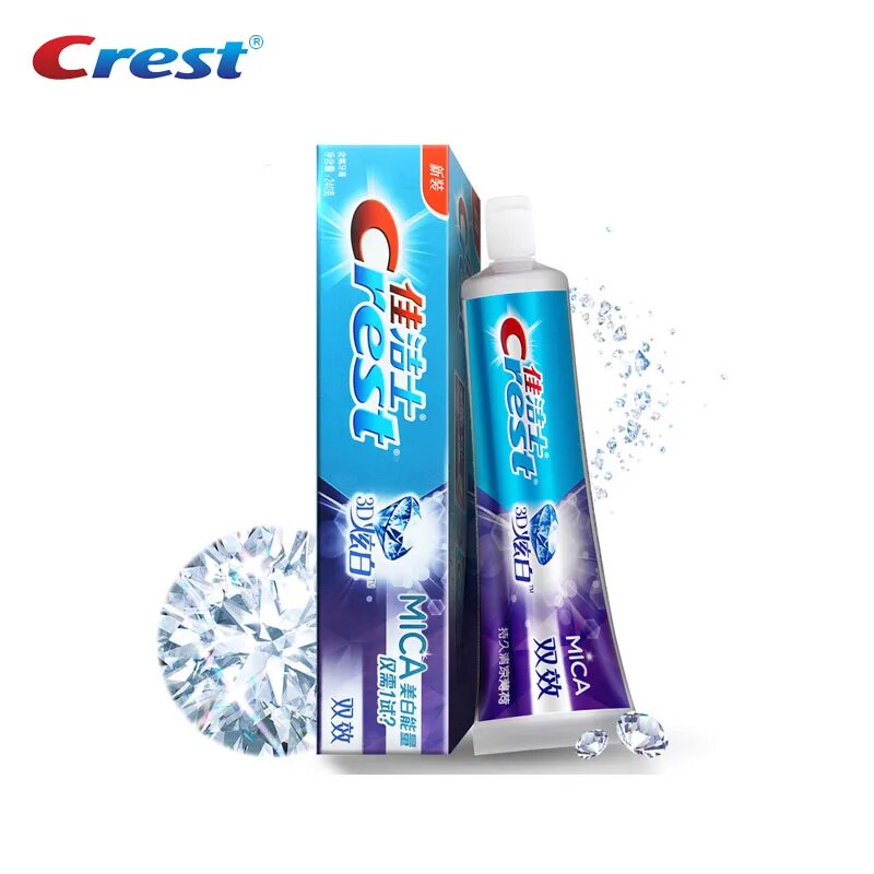 89g Original Crest White Mica Toothpaste Doubleeffect Fluoride