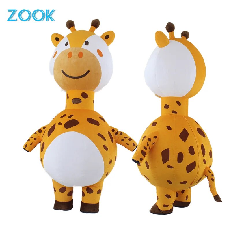 Thanksgiving ET-Aliens  Giraffe Inflatable costume Cosplay costume Funny Blow Up Suit Party costume Fancy Dress Halloween Costume for Adult Jumpsuit