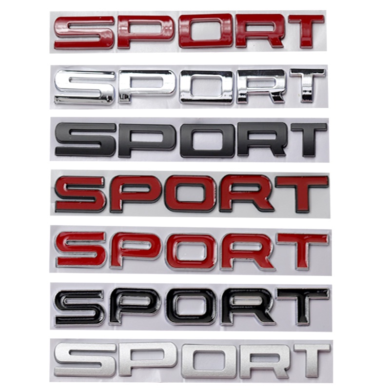 Wholesale Customized SPORT Logo 3D Metal Sticker For Land Rover Car ...