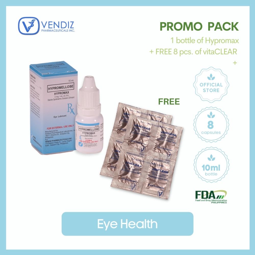 Vendiz Pharma Hypromax Eye Drops Hypromellose for dry itchy and