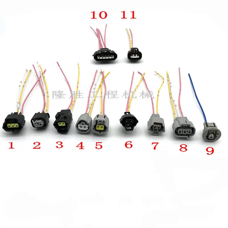 Kobelco excavator harness plug,SK200-8 SK140 SK350 valve solenoid ...
