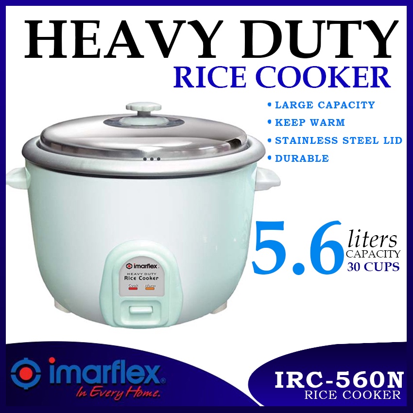 Imarflex Heavy Duty Rice Cooker 56L IRC560N Shopee Philippines