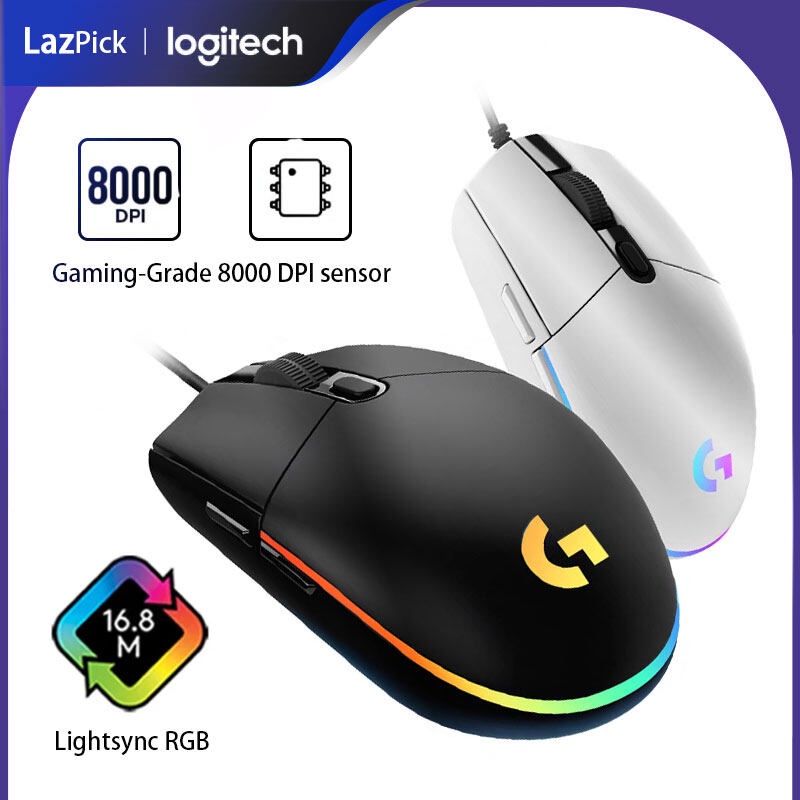 Logitech G102 Light Sync Gaming Mouse with Customizable RGB Lighting 6 ...