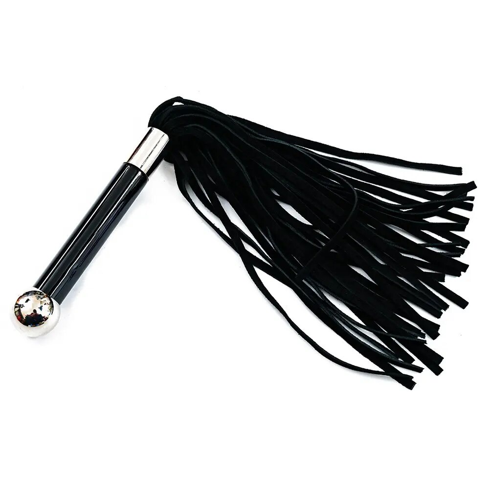 유15 Inch Length Genuine Leather Tassel Short Horse Riding Whip for ...