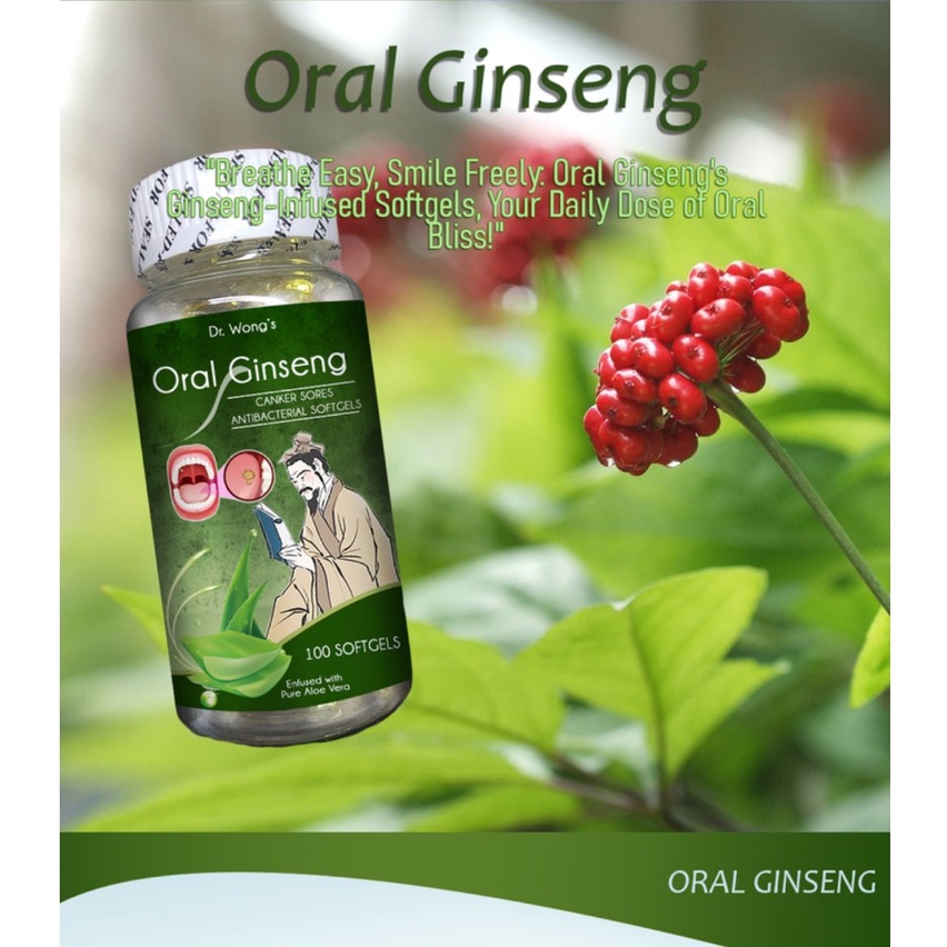 Oral Ginseng Cure canker sore and remove bad breath Shopee Philippines