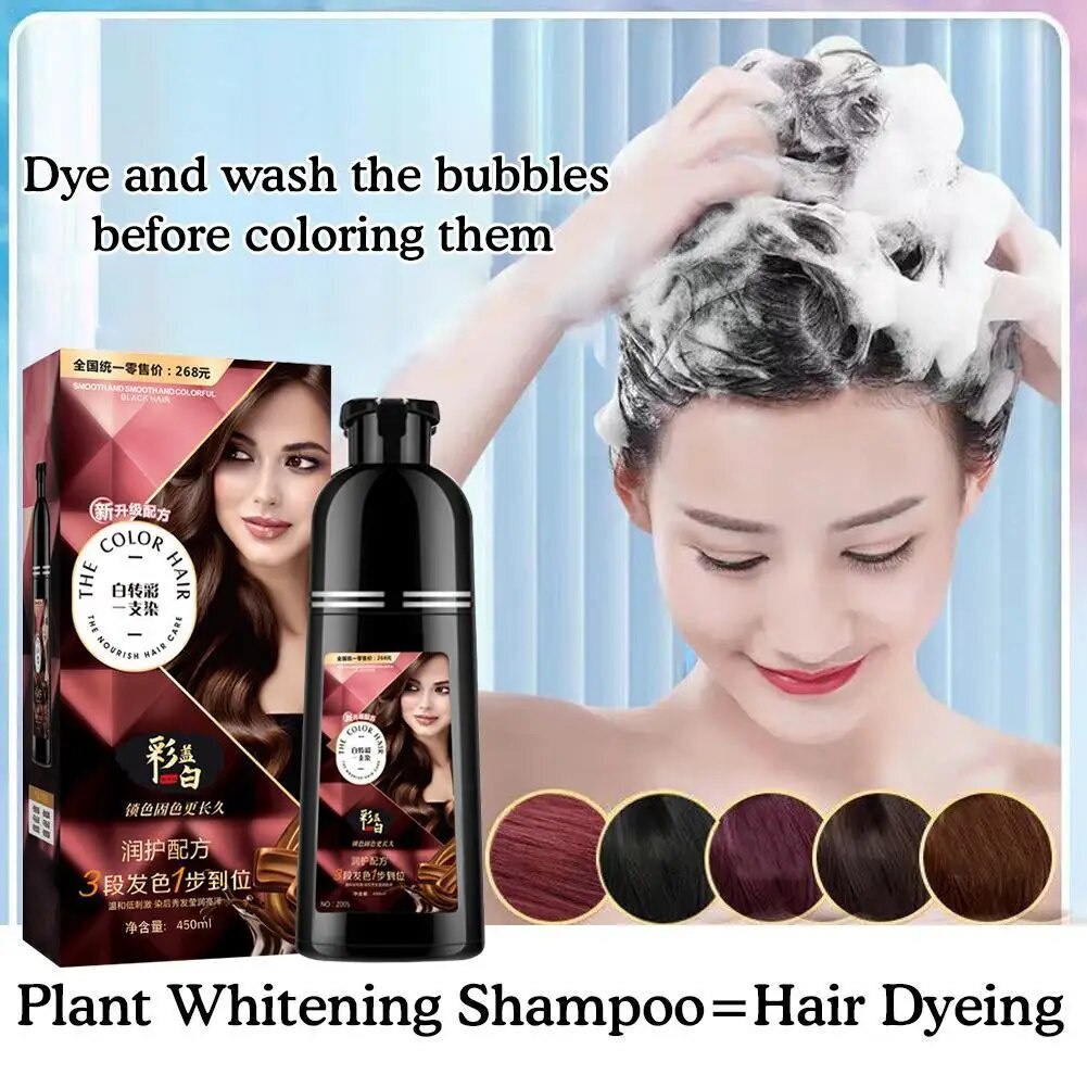 Organic Natural Fast Hair Dye Noni Plant Essence Black Hair Color Dye