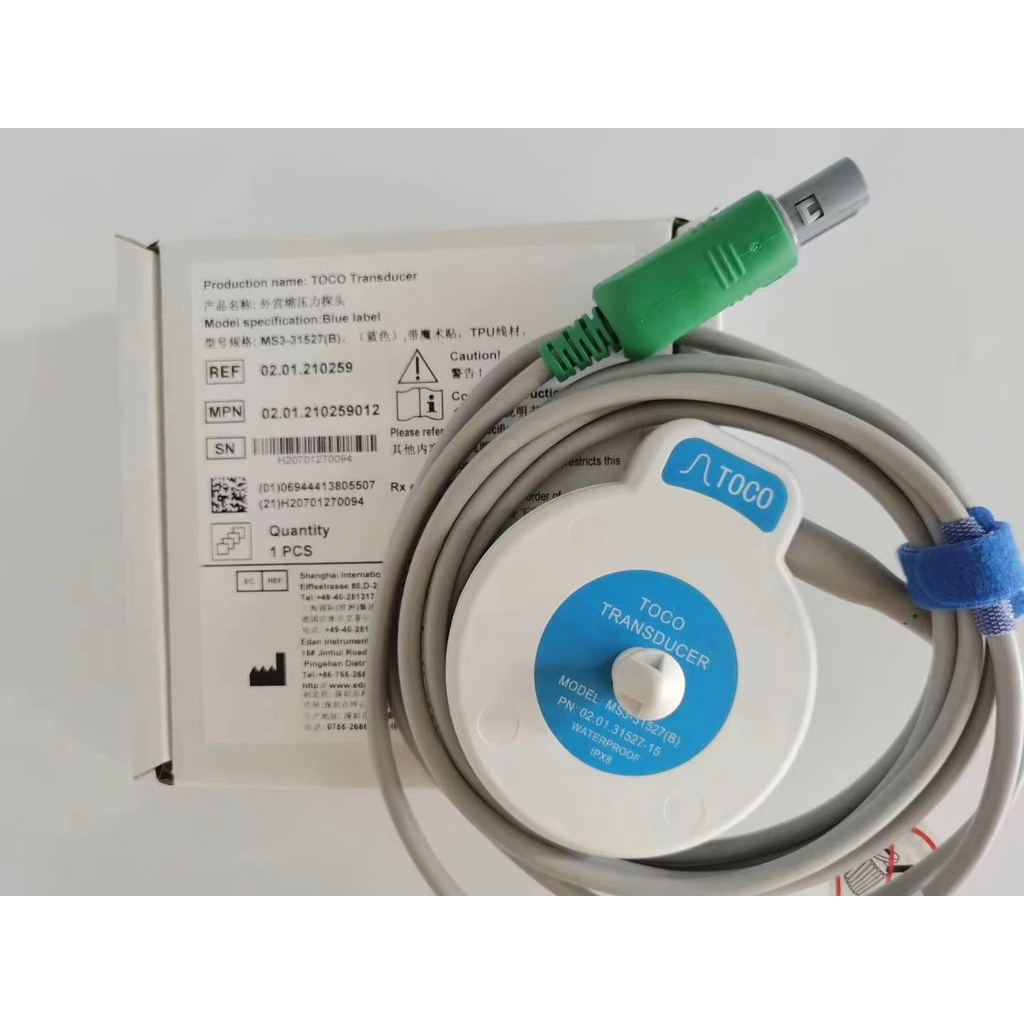 Original Edan Fetal Ectopic Uterine Contraction Toco Transducer Toco