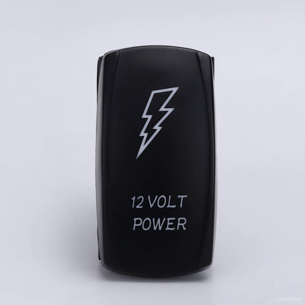 12V illuminated ON-OFF 5 pin Rocker Switch Waterproof Auto 5Pins Car ...