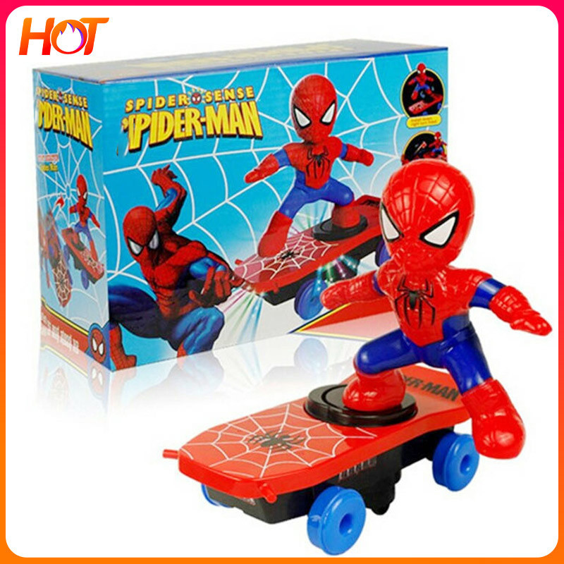 2024 Hero Model Kids Light Music Disney Spiderman Stunt Cartoon For