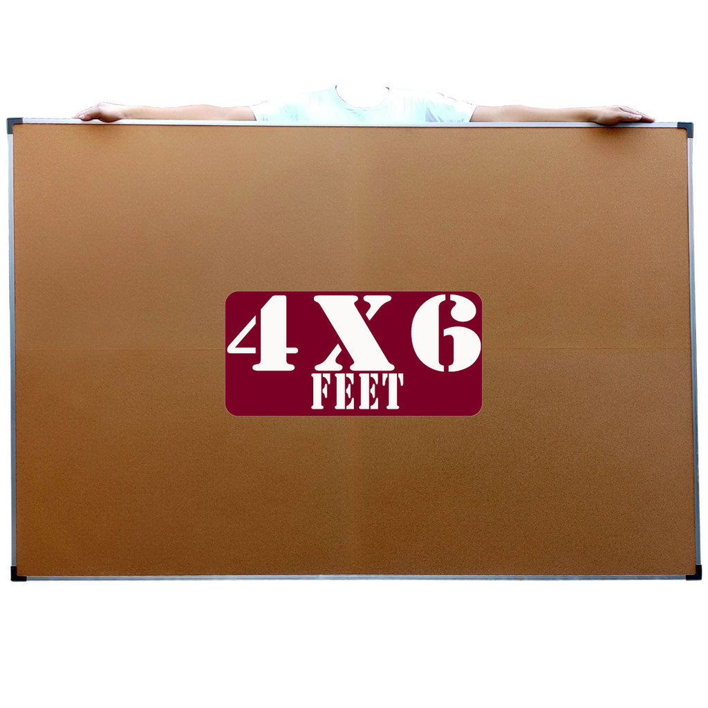Corkboard ( 4x6 feet 120x180 cm ) CBAF Bulletin Board , Aluminum
