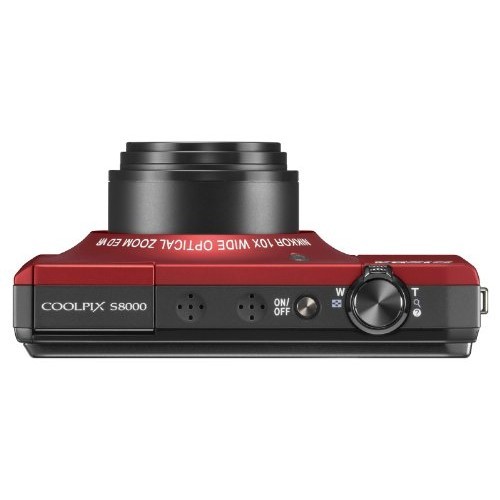 Direct from japan】 Nikon Digital Camera COOLPIX S8000 Flash Red