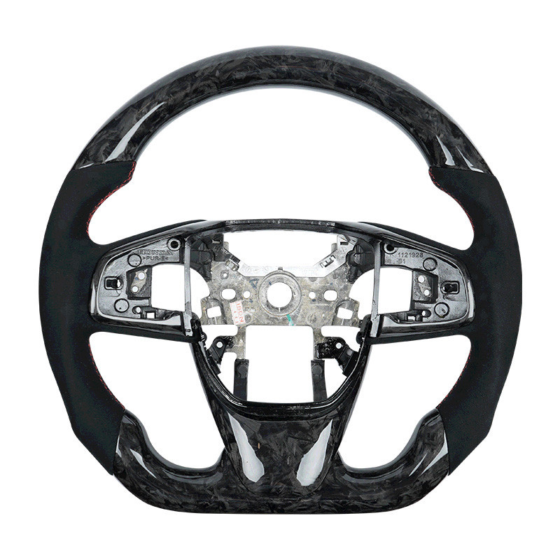 Carbon Fiber Steering Wheel For Honda 10th Gen Civic 2016-2021 Fk8 Fk7 ...