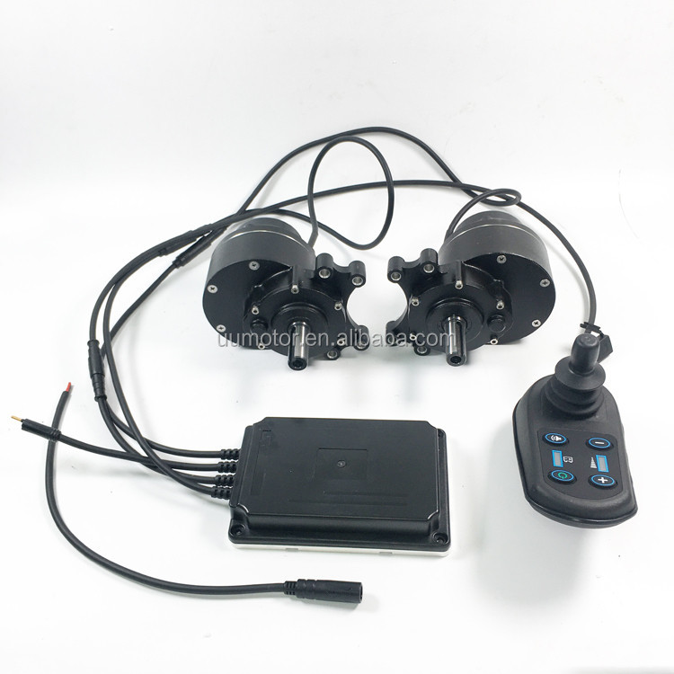 dual drive 400w e wheelchair motors and joystick controller DIY kit 24V
