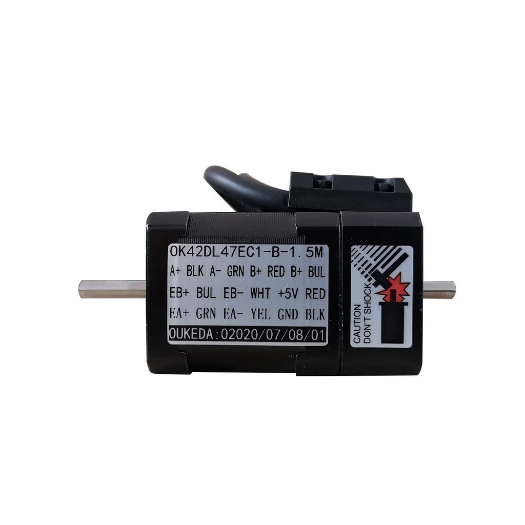 Nema17 48mm Dobule Shaft stepper motor with 1000 line rotary encoder ☂1 ...