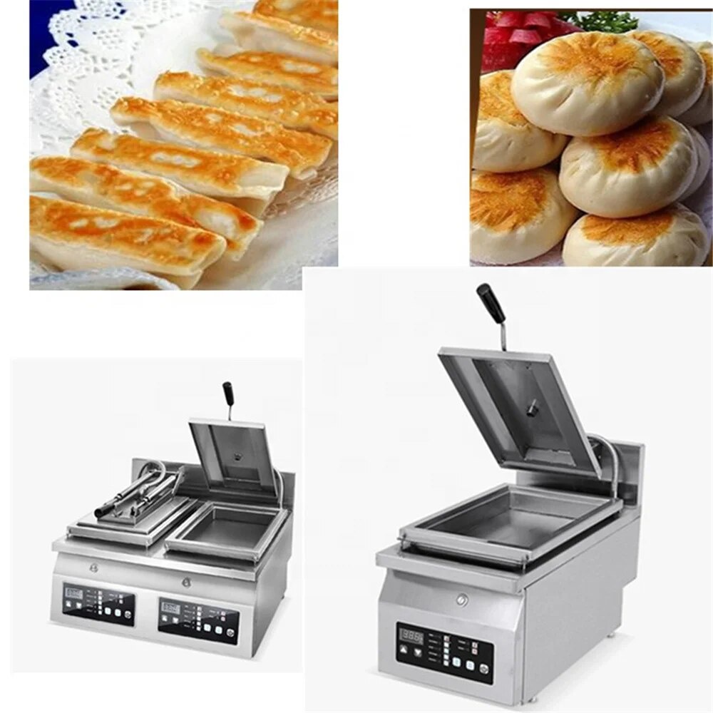 ☛Automatic Fried Gyoza Bun Cooker Electric Dumpling Pancake Frying