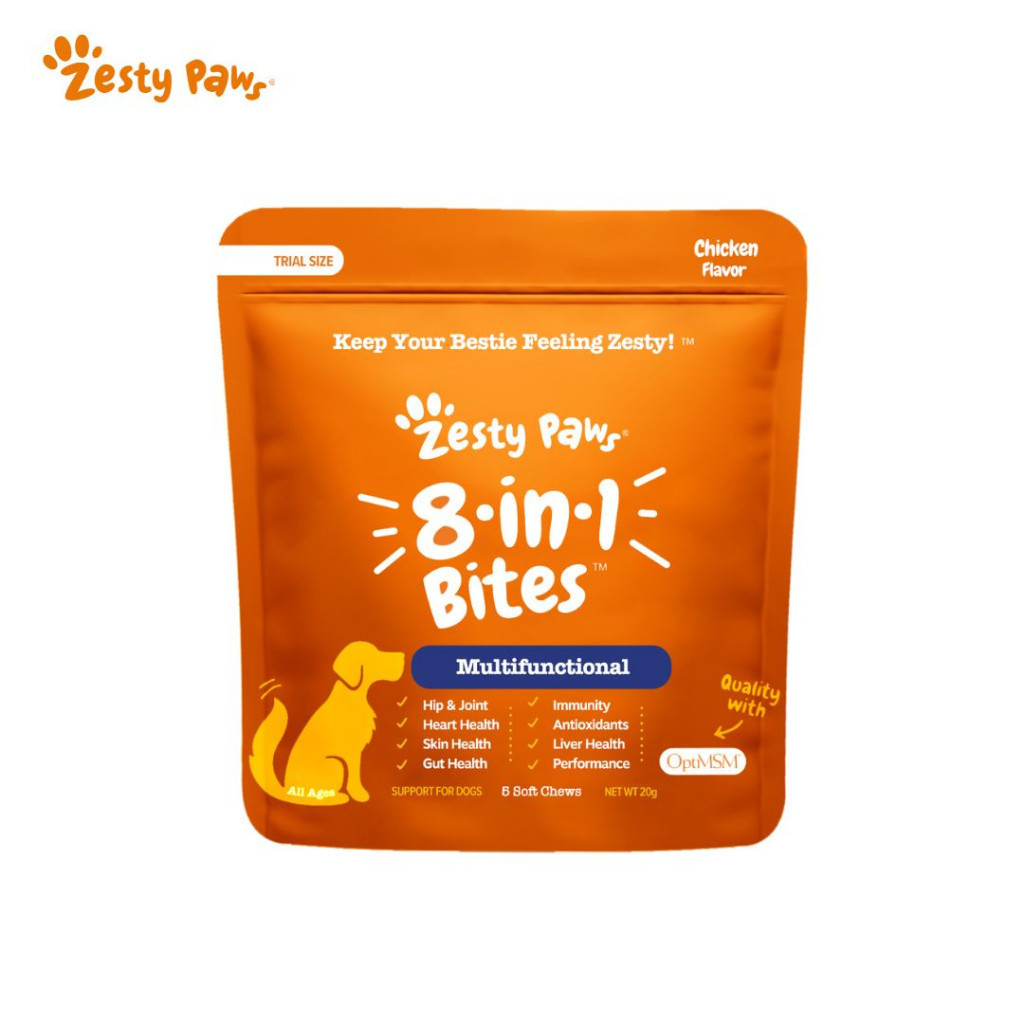 Zesty Paws 8in1 Multifunctional Bites for Dogs Overall Support