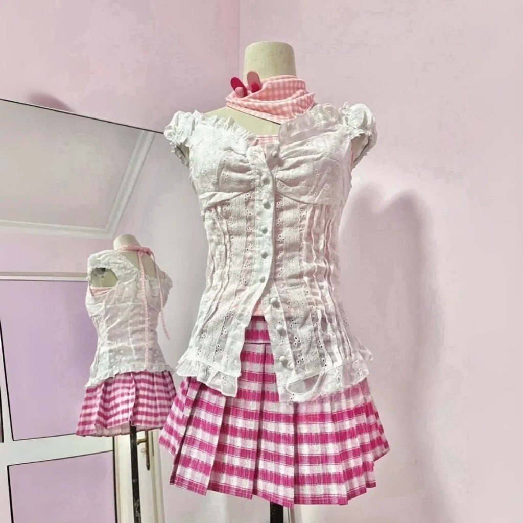 ⊰Anime NANA Komatsu Nana Cosplay Costume Adult Women Girls Lolita Kawaii  Pink Skirt Suit Hallowe ☭웃 | Shopee Philippines