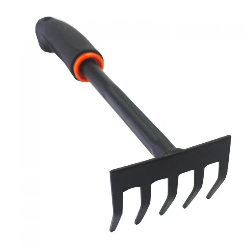 Thickened Garden Rake Durable Anti-Rust Five Claw Tooth Loosen Soil ...