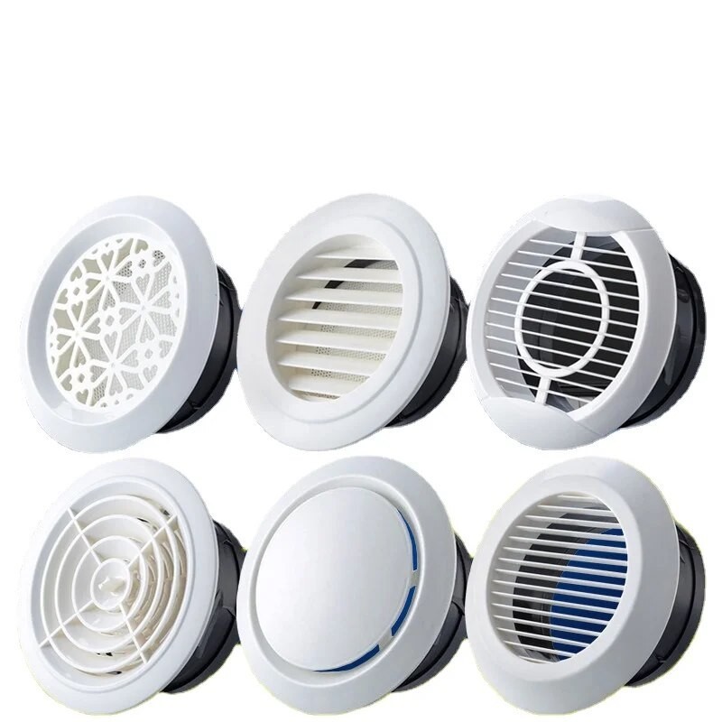 ♜ABS Plastic Circular Adjustable Fresh Air Outlet Central Air ...