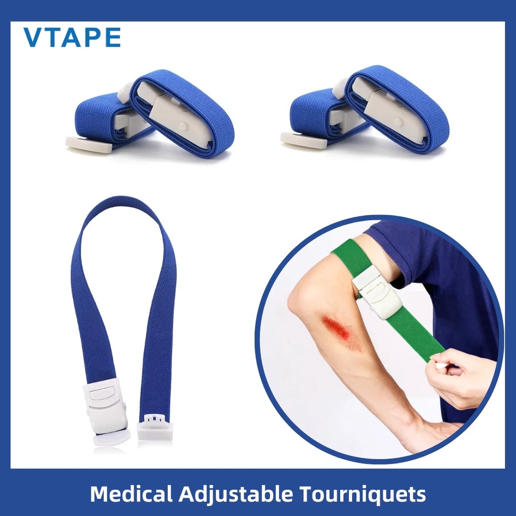 웃6 Pack Tourniquets for Blood Drawing, Adjustable Tourniquets Medical