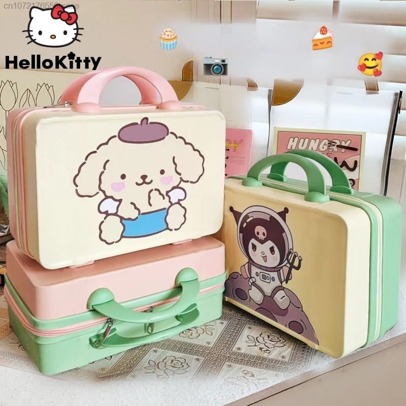 05n Sanrio Kuromi Suitcase Cartoon Cute 14 Inch Storage Case Portable ...