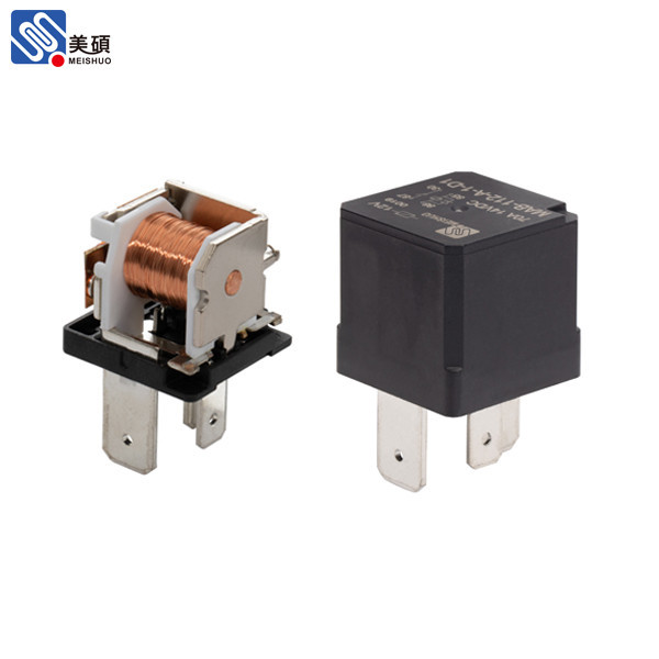 MEISHUO MAB high current car relay 4 pin 5 pin 12V 24V 70A integrated ...