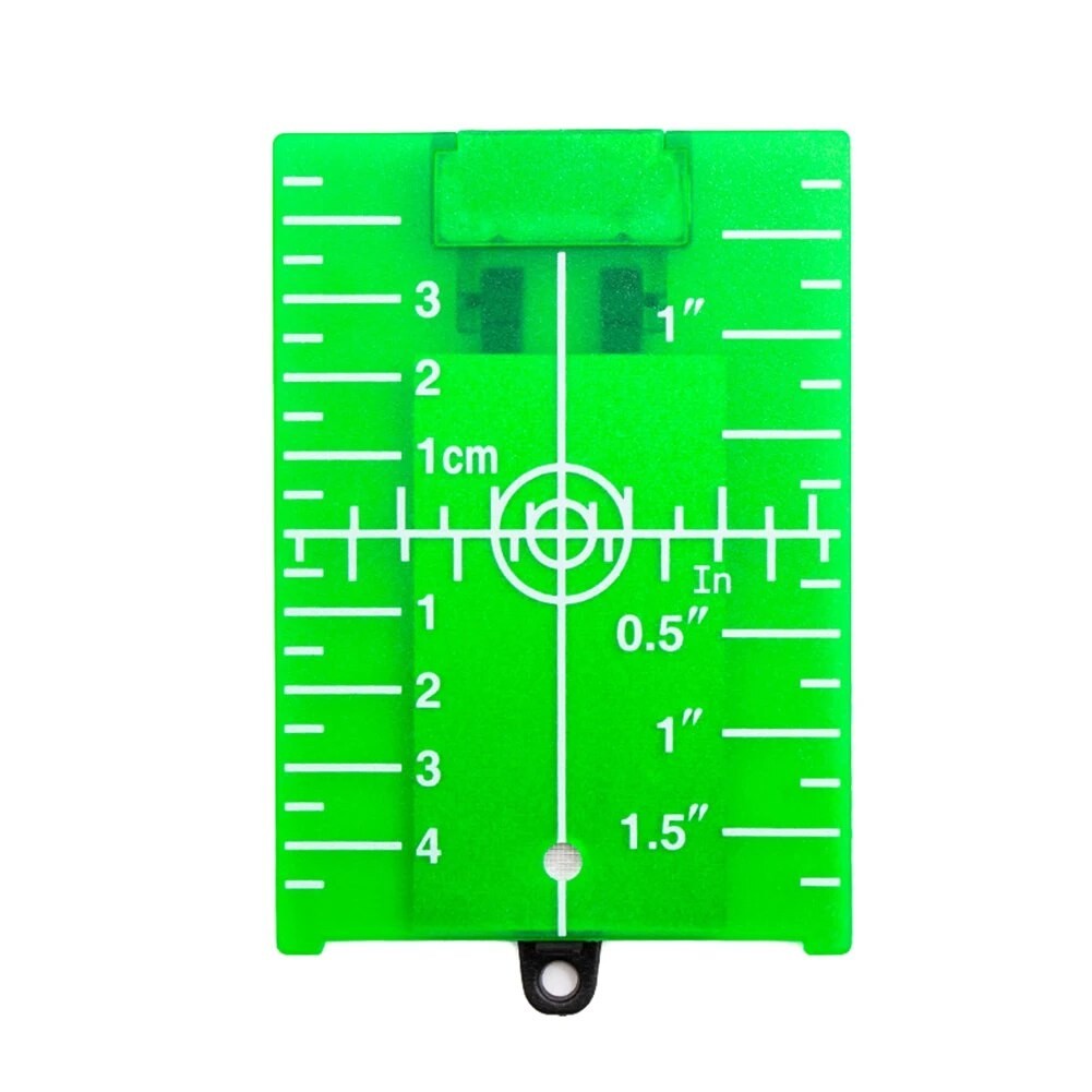 Inch/cm Plastic Laser Target Card Plate for Green/Red Laser Line Spot ...