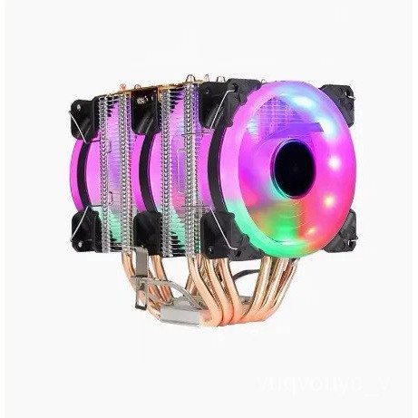 Q12C 6 Heat pipe Copper pipes E5 2011 cpu cooler 3 fans Computer x79 ...