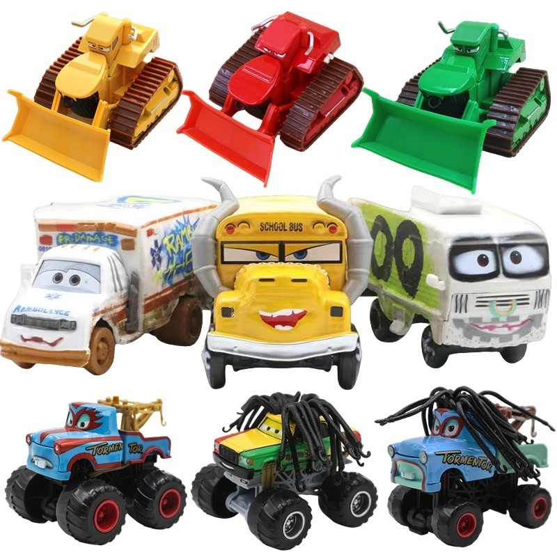 Disney Pixar Cars Forklift Harvester Fritter Lightning Mcqueen Dr ...