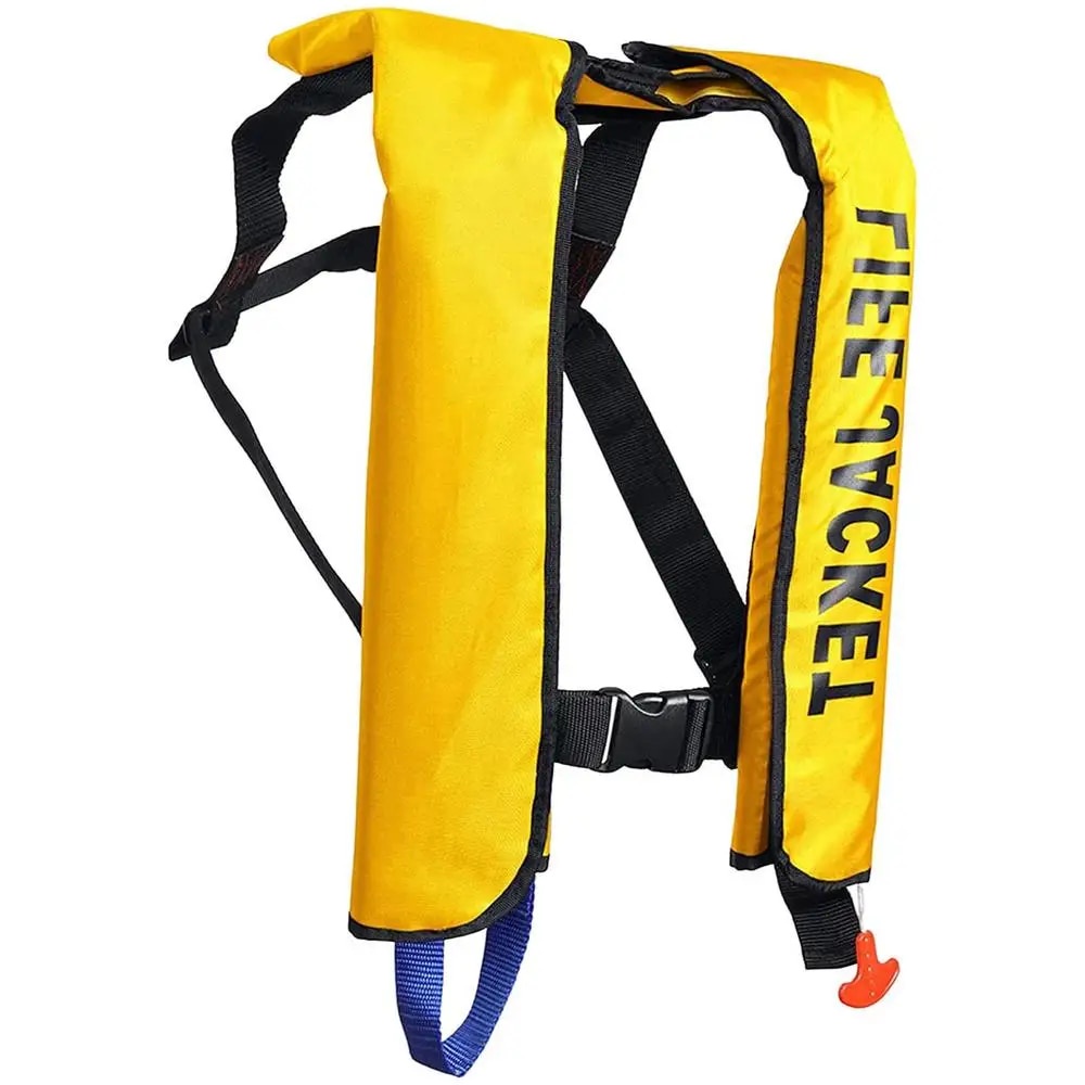 quality goods Inflatable Safety Jacket Float Lifes Vest Survival Swim ...