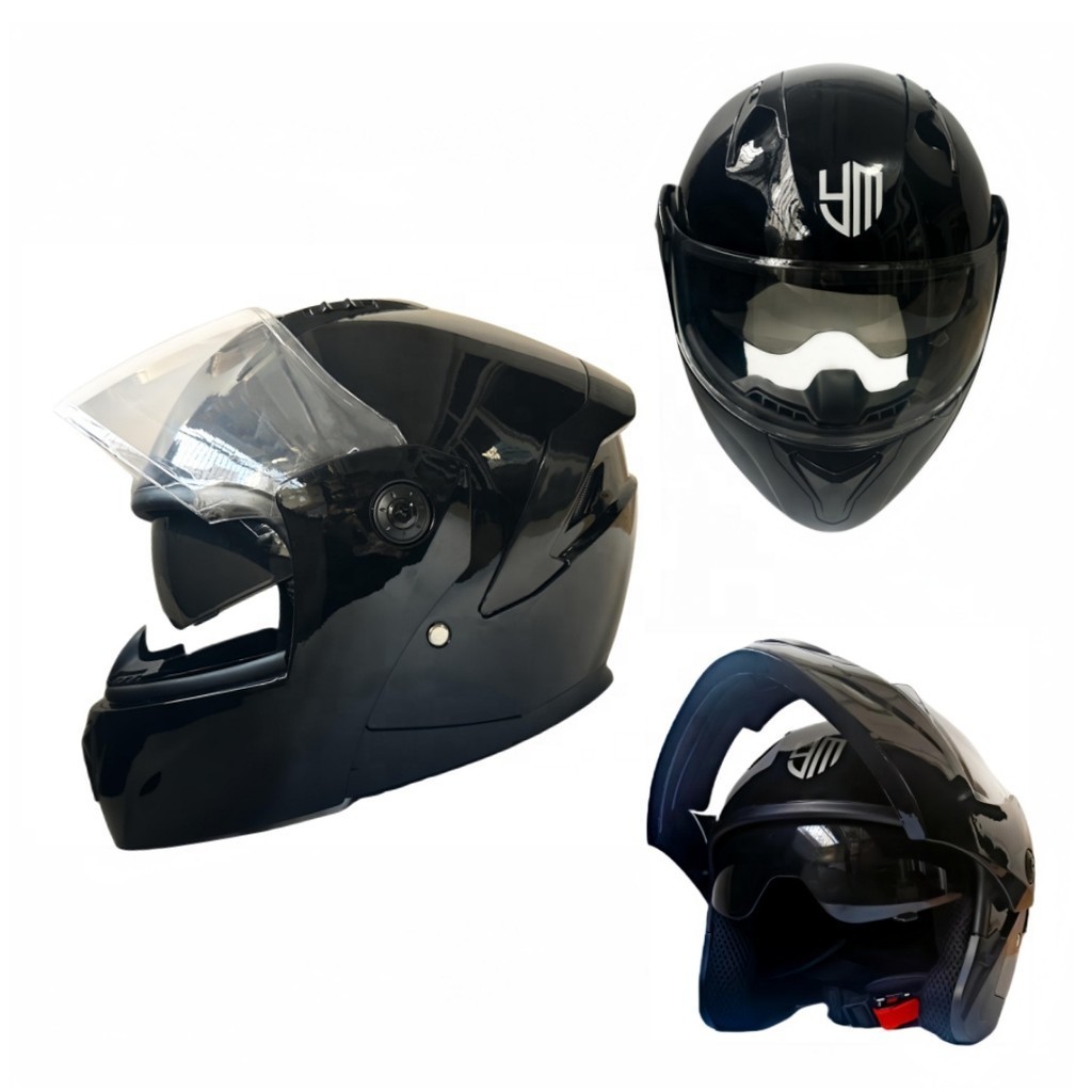 New Innovation Crash Helmet Double lens Abs Modular Helmet Unisex