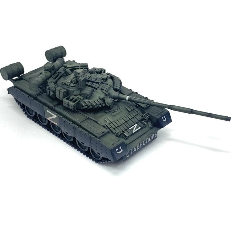 51h Fine 1:72 Russian T80 T-80bv Main Battle Tank Model Smiley Face 