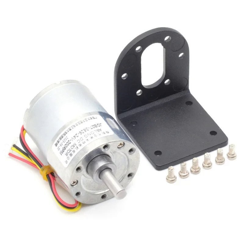 Brushless DC Reduction Motor JGB37-3626 24V 7-960RPM Pure Metal DC ...