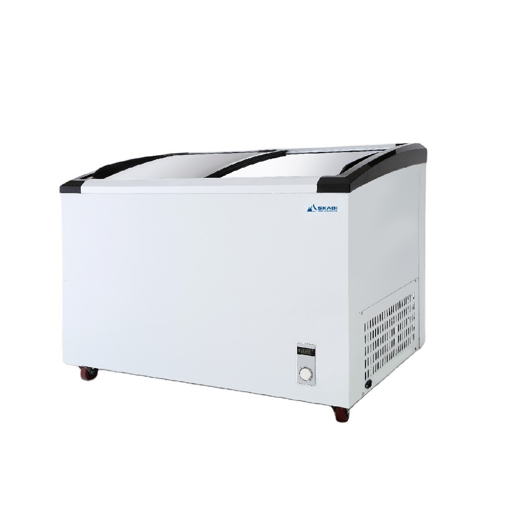 Chest freezer deep glass door price sizes cool mini in dubai power ...