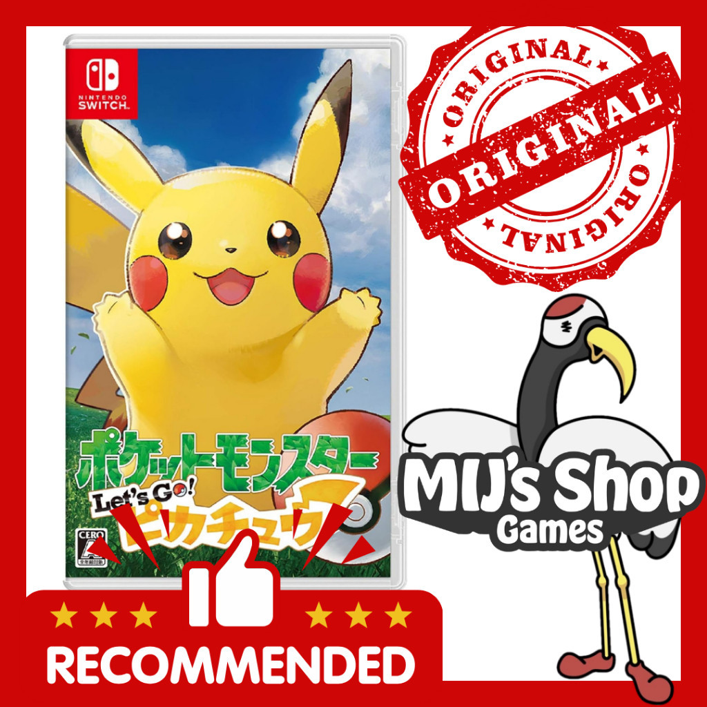 Nintendo Switch Pokemon Let's Go! Pikachu Used | Shopee Philippines