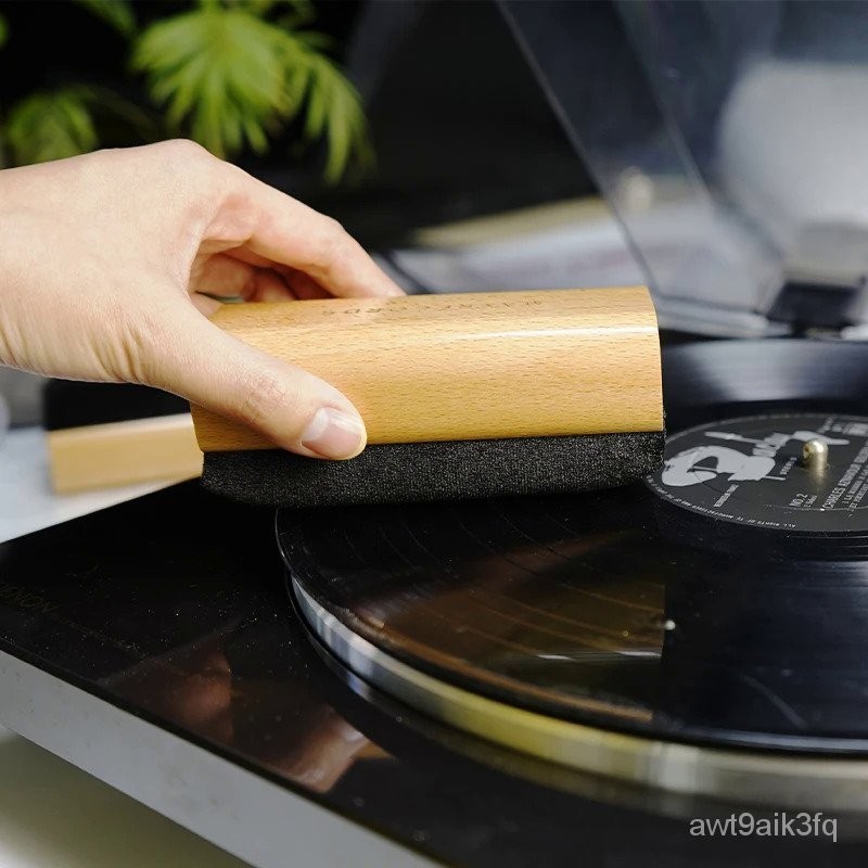 High quality Wooden Brush Cleaner Anti-Static Velvet Brush for CD/LP ...