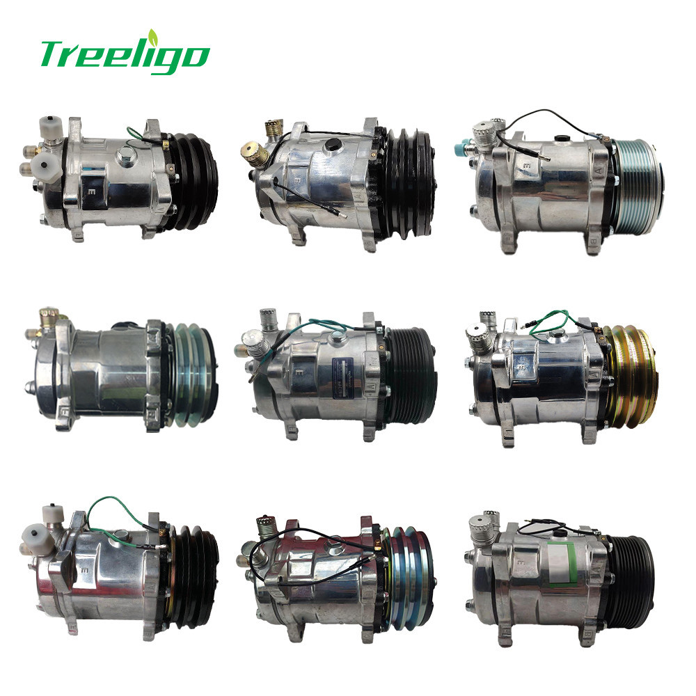Car ac compressor 5H14 12V 24V R134a a/c compressor sanden r134a ...