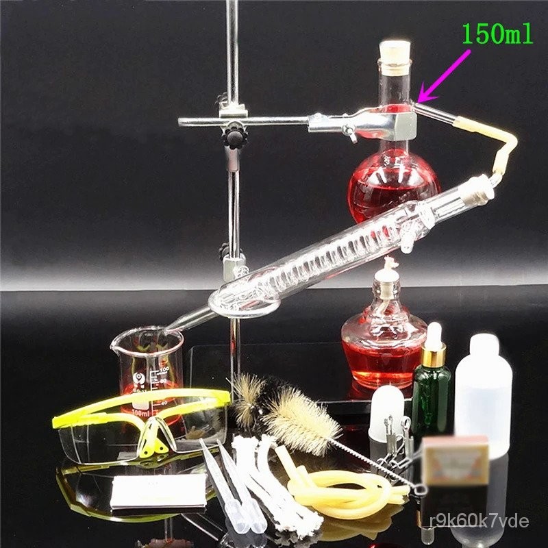 Small Size 150 ~ 250ml Glass Essential Oil Steam Distilling Lab ...