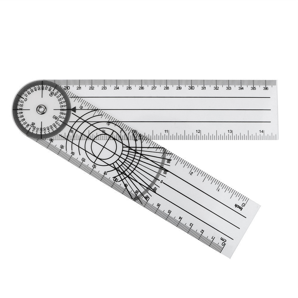 Measuring Tool Angle Medical Spinal Ruler Goniometer Protractors 360 ...