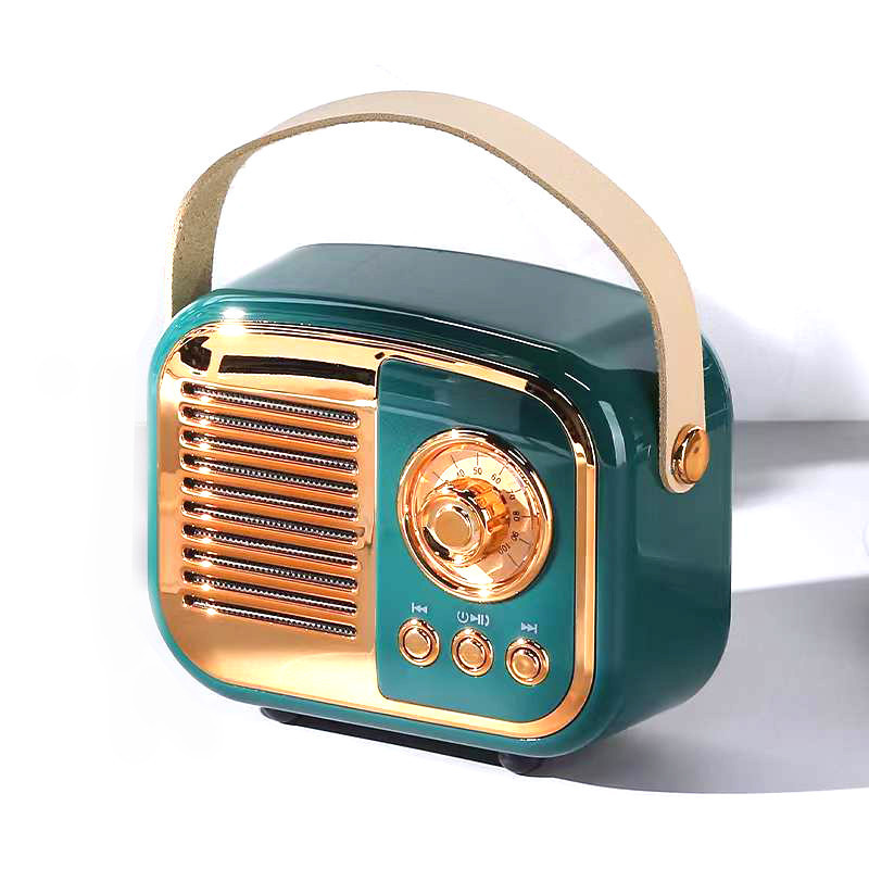 New Retro Vintage Bluetooth Wireless Mini Speaker FM Radio Stereo Bass ...